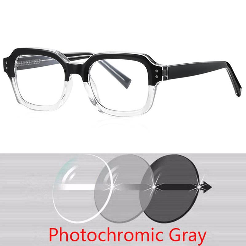 Square Retro British Style Optical Frame European Fashion Eyeglass Frame 0 -1.0 -1.5 -2.0 -2.5 To -6.0