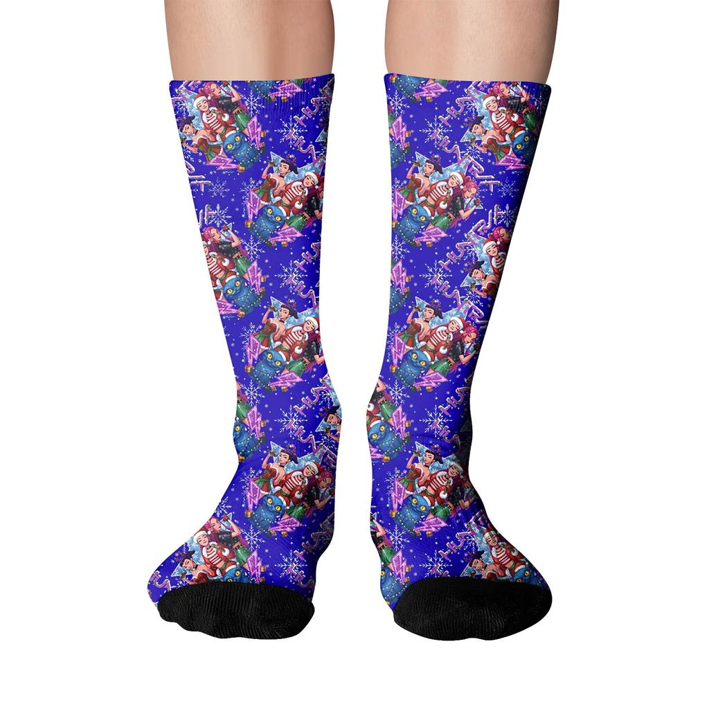 Милые и игривые носки носки до середины икры длинные носки носки с принтом