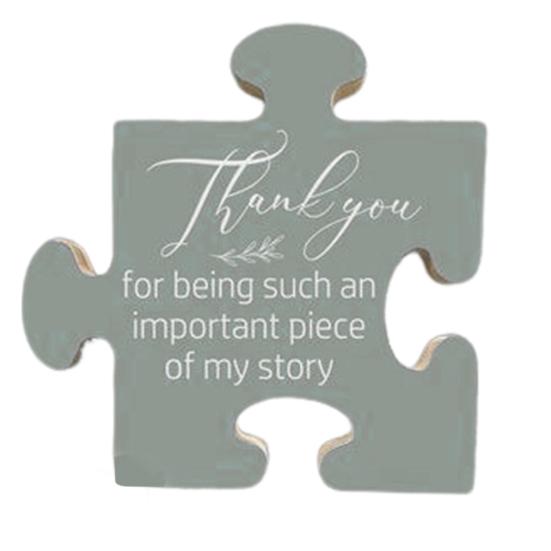 Wood Art Puzzle Thoughtful Coworker Gift Letter Carving Puzzle Piece Thank You Gift for Colleagues Friends