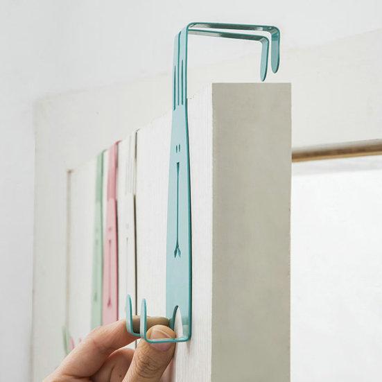 Безударный прочный несущий шкаф для одежды, вешалка для одежды с изображением кролика, крючок для двери, хозяйственные принадлежности