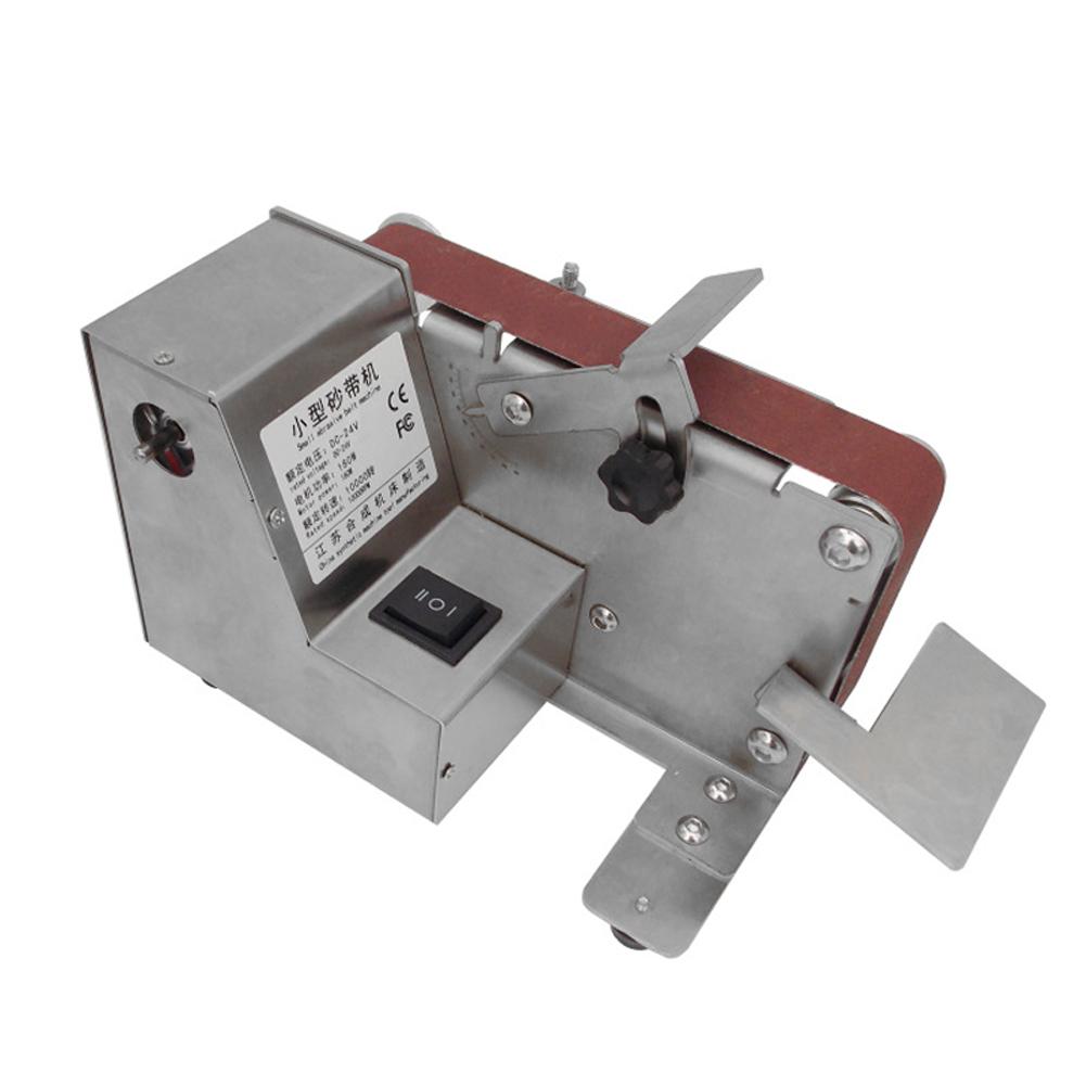 Маленькая шлифовальная машина 180 Вт, ленточная шлифовальная машина, 7 скоростей, регулируемая бытовая электрическая полировальная машина