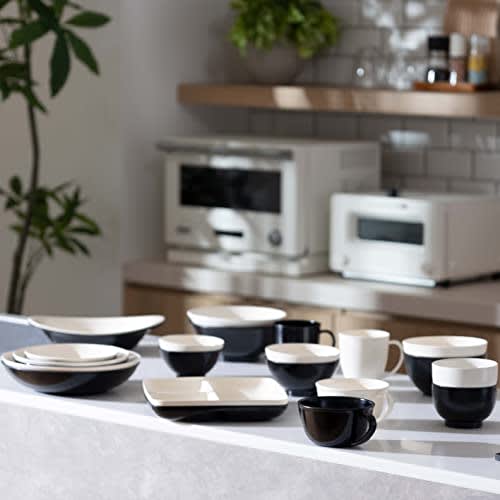 PEARL METAL Round Deep Plate, Small, Antibacterial Clean Coat Finish, Microwave and Dishwasher Safe, Lightweight, Shatter-Resistant, Made In Japan, Li