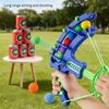 Colorful Large Bow Arrow Toy Set Catapult Launcher for EVA Ball Indoor/Outdoor Fun Games Toys Party Halloween Christmas Gift