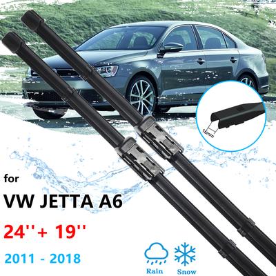Для Volkswagen VW Jetta A6 Vento 2011 ~ 2018 передние бескаркасные щетки дворников резиновые щетки для лобового стекла