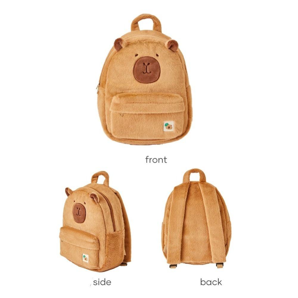 School Bag Capybara Shoulder Bag Large Capacity Cartoon Capybara Handbag  Kids Birthday Gift