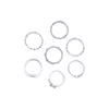 Retro Cool Heart Zinc Zinc Alloy Male Hip-hop Men Finger Ring Korean Style Ring Punk Style Irregular Ring
