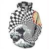 Lattice Vortex японский Great Wave Off Kanagawa Plum Blossom 3D принт мужские толстовки женские толстовки с капюшоном пуловер одежда S-3XL
