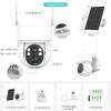 iCSee Solar-Powered PTZ Wireless Security Camera with Battery Monitor