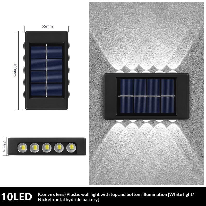 Solar LED Wall Lamp Outdoor Waterproof Lighting Solution for Gardens