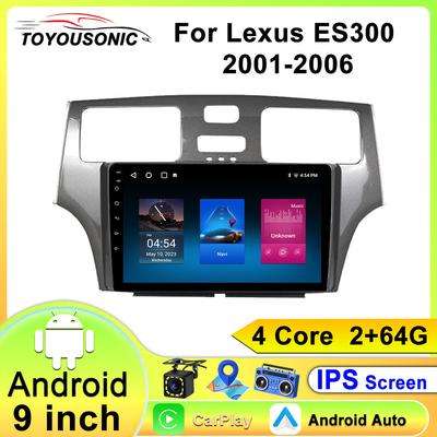 Для Lexus ES300 2001-2006 Навигация GPS Android Автомагнитола Мультимедийный плеер Стерео wifi+4G Carplay Авто Видео