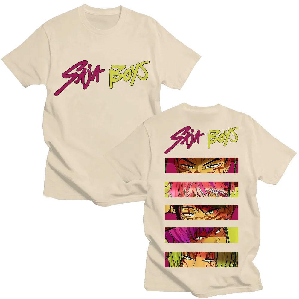 Аниме K-pop Охотники на демонов Саджа Футболка Винтажная мода Футболки манга Мужские Женские Оверсайз Уютные Хлопковые Футболки Уличная одежда