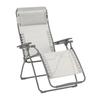 Lafuma Recliner FUTURA Light Gray Galet LFM3113 9718 Outdoor Chair Camping Sauna Totoi Chair Balcony Original Recliner Chair Made In France 5 Year