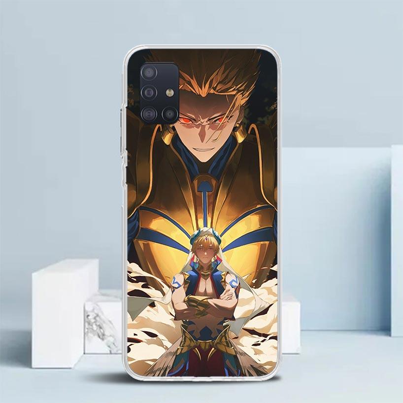 Fate Zero Stay Night Гилгамеш Мягкий чехол для Samsung Galaxy A12 A22 A32 A52 A72 A02S Чехол для телефона Note 20 Ultra 10 S10 Plus A51 A