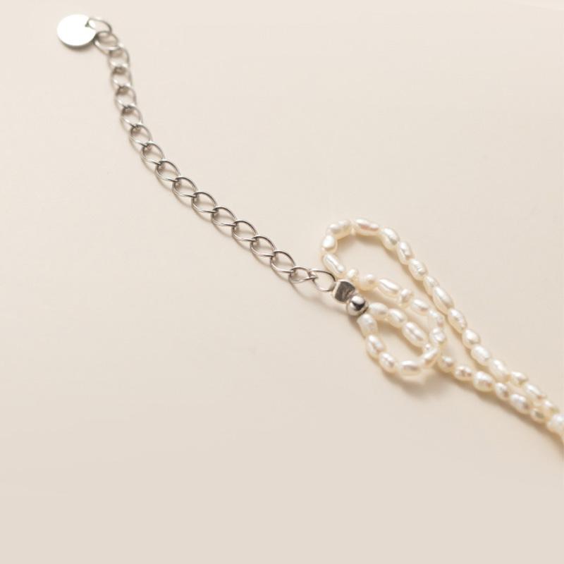 Real 925 Sterling Silver Fashion Baroque Pearl Round Pendant Choker Necklace For Women Wedding Fine Jewelry Da1756