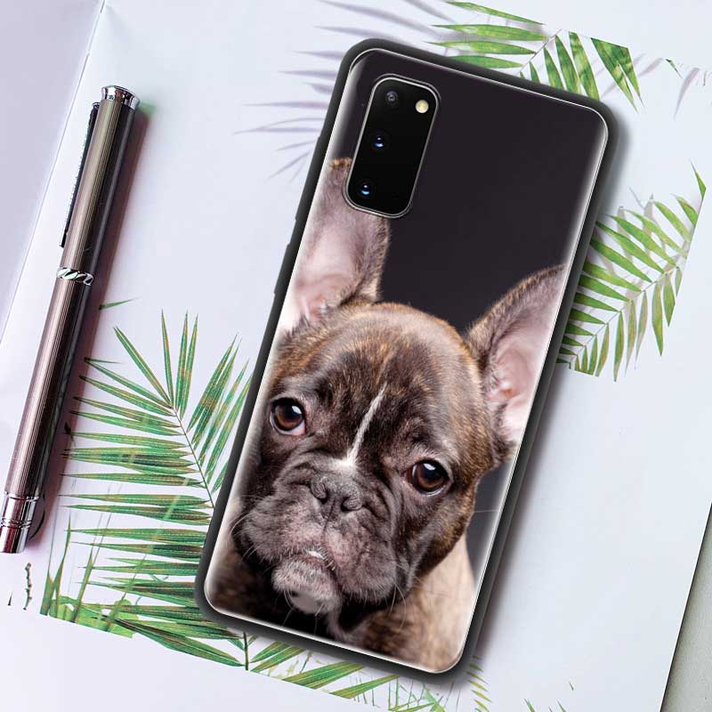 Силиконовый чехол для телефона Samsung Galaxy S20 FE S22 S21 Ultra 5G S10e S10 S8 S9 Plus S7, мягкая задняя крышка, принципиально, французский бульдог, собака