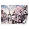 Wallpaper Couple Paris As Painted Pink