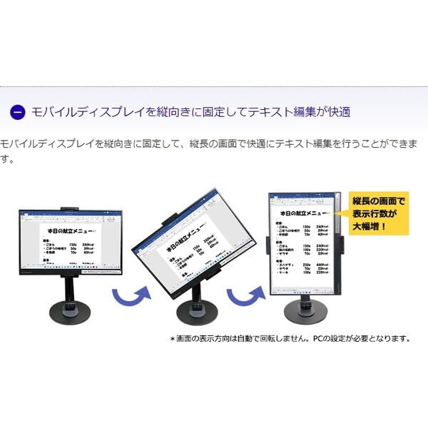 IODATA Black [Mobile Display Arm] GP-DPA17L/B