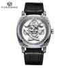 Forsining Мужские модные повседневные автоматические механические часы с драконом, тигром, леопардом и пиратским узором NP1