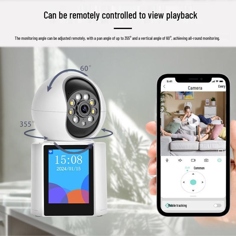Two-Way Indoor HD Wireless Video Call Camera with Remote WiFi Monitoring