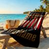 Harley-davidson Motorcycles Customize Text Beach Towel Soft Durable Quick-Dry