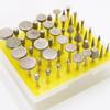 Набор алмазных шлифовальных игл Hongyu, 50 штук, хвостовик 3 мм для резьбы по нефриту
