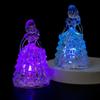1PC Luminous Acrylic Night Market Supply Princess Night Light Birthday Gift Stall Ring Plastic Toy Colorful