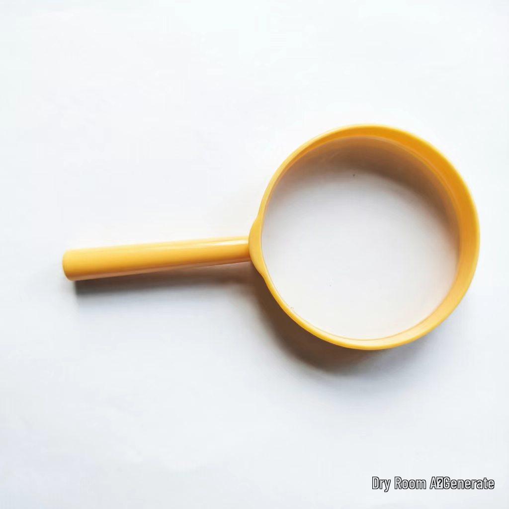 Foreign Trade 60mm Handheld Plastic Children's Color Educational Science Magnifying Glass Toy