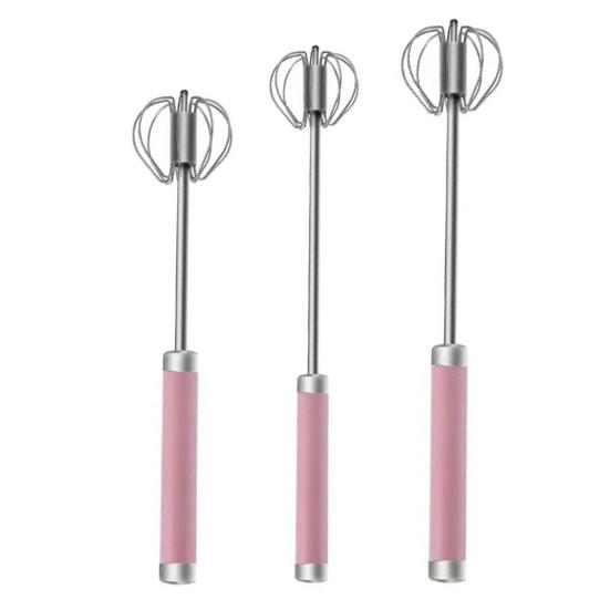 1/3 шт. полуавтоматический венчик для взбивания яиц, блендер из нержавеющей стали, ручной нажимной роторный венчик для выпечки, приготовления пищи, вращение на 360 градусов, инструмент для миксера