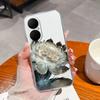 Чехол для телефона Huawei Enjoy 80 Простой цветочный чехол для Huawei Nova Y73 Мягкий ТПУ Прозрачный Силикон Легкий Противоскользящий Funda Capa
