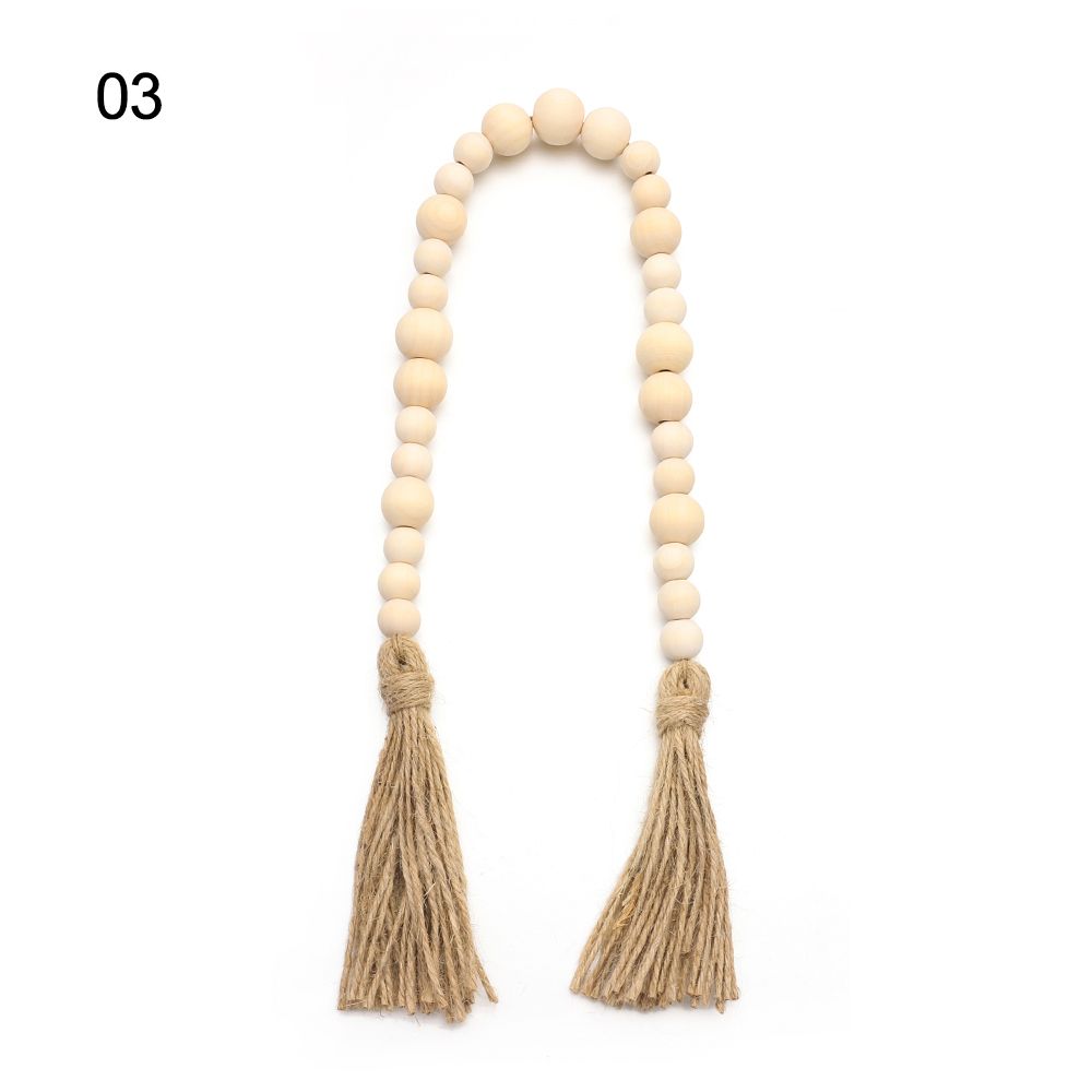 Праздничный фермерский деревенский деревенский деревянный бисерный гирлянда настенный декор для дома молитвенные четки