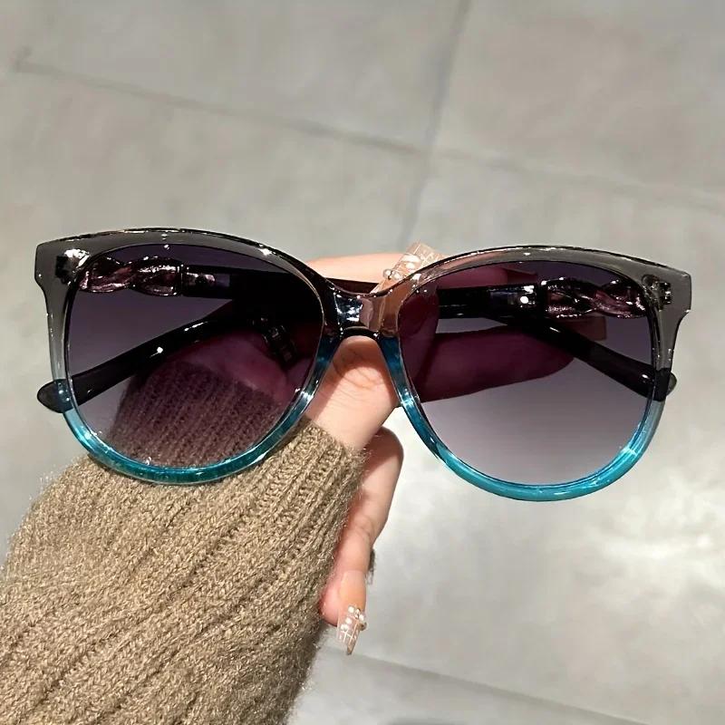 New Fashion Ladies Cat Eye Sunglasses Men'S Retro Full Frame Sunglasses Outdoor Driving Travel Uv400 Sunscreen Sunglasses