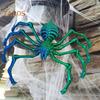3D Printed Giant Spider Figurine with Retractable Legs Movable Joints Halloween Spooky Articulated Spider Desktop Decoration Ornament