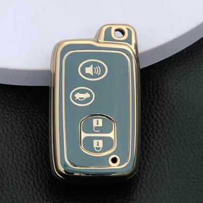 Мягкий чехол для ключей из ТПУ с 2/3/4 кнопками для Toyota Aqua RAV4 Land Cruiser Camry Prado Corolla Prius, чехол с дистанционным управлением без ключа