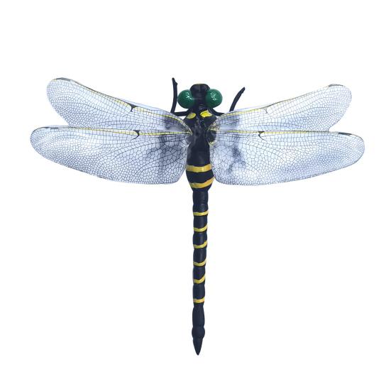 Fake Dragonfly Decoration with Lanyard/Pin Portable Outdoor Camping Gnats Fly Repellent Simulated 3D Dragonfly Model Ornament Kids Educational Toy
