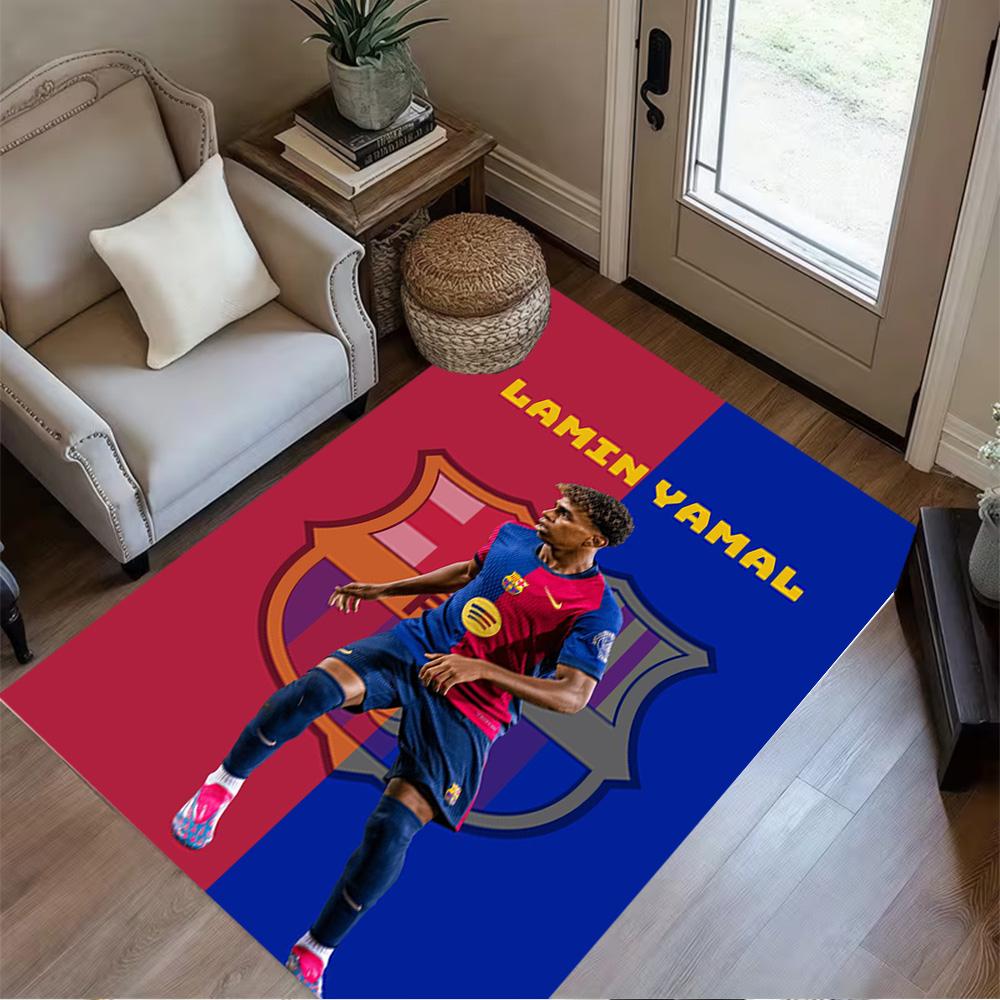 Yamal's Football Player Celebration Floor Mat Suitable for Entryway Dining Room Study room Living Rooms Antislip Carpet Anime Office Decor Gift
