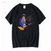 Хлопковая черная футболка с длинным рукавом Billy Gibbons Signature S 234XL Классическая винтажная стирка Мягкая Универсальная дизайнерская одежда