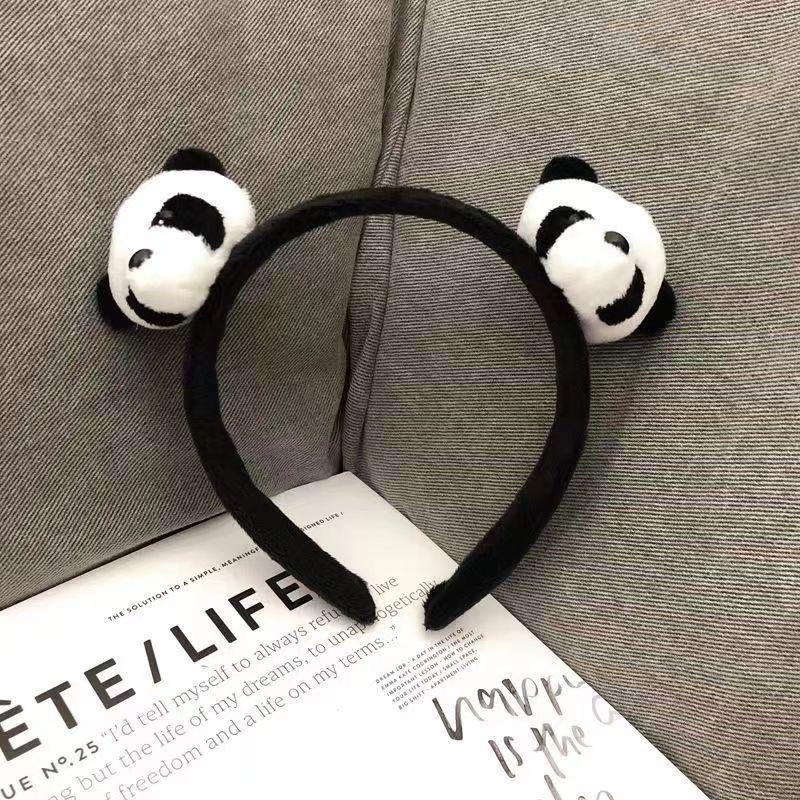 Милый плюшевый головной убор в виде красной панды - Аксессуар для волос из зоопарка для детей и взрослых