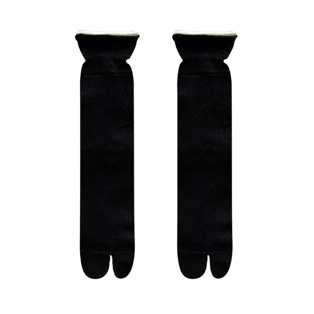 Double-layer Five Finger Socks Mid Tube Flip Flop Socks New Two-toed Socks Harajuku Style