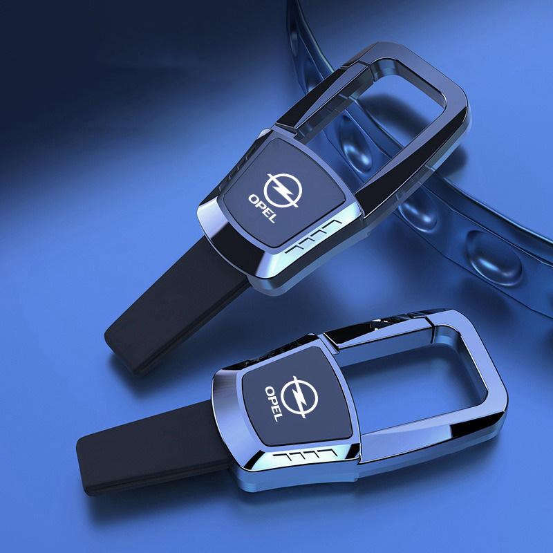 Luxury Metal Car Emblem Keychain Keyring For Opel Astra H G J Insignia Mokka Zafira Corsa Vectra B C D Opc Opcline Accessories