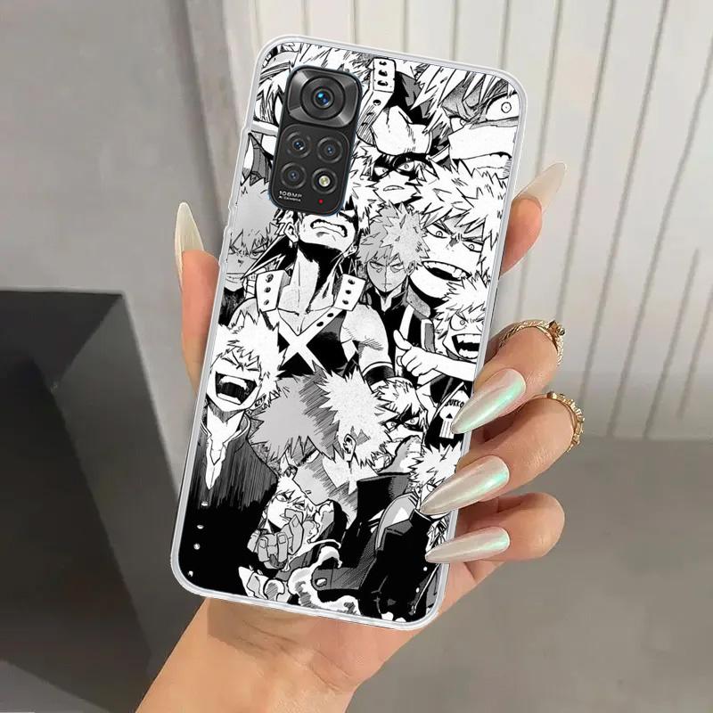 Чехол для телефона My Hero MHA Бакуго Кацуки для Xiaomi Redmi Note 15 14 14S 13 12S 12 Pro 11S 11 Plus 11T 11E 10S Мягкий Чехол Принт Sh