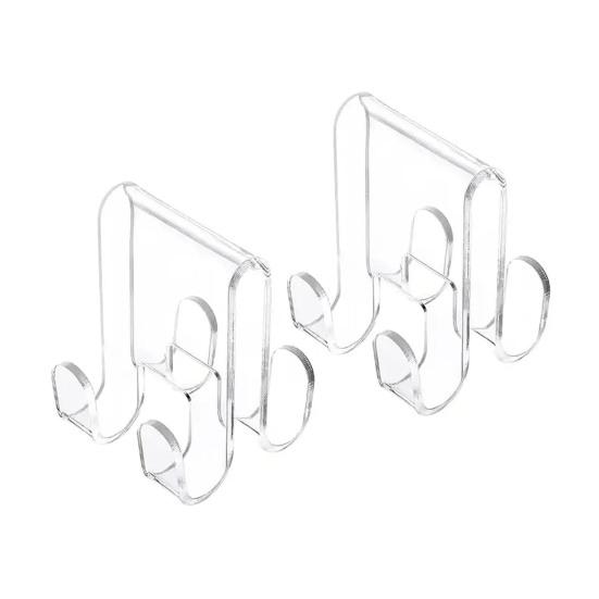 2шт крючки для душевой двери акриловая вешалка для ванной прочная несущая простая установка полотенце