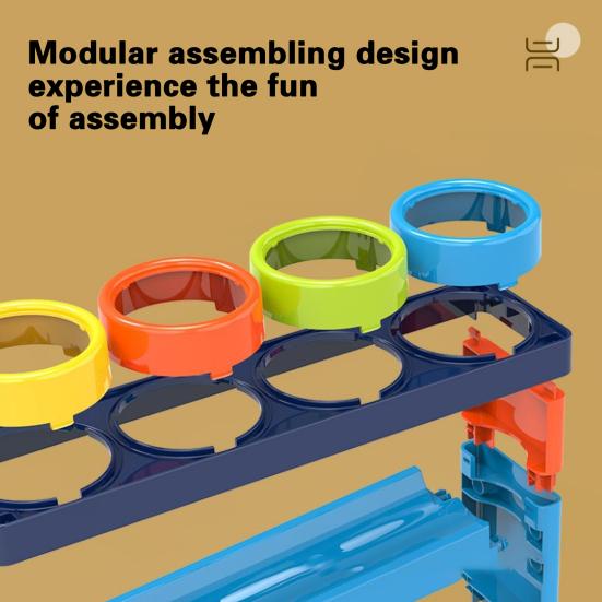 1 Набор Игрушек-Треков 5 Слоев Конструкторский Дизайн Тренировка Силы Рук Спуск Сборка Радость Развлечение АБС Фунт