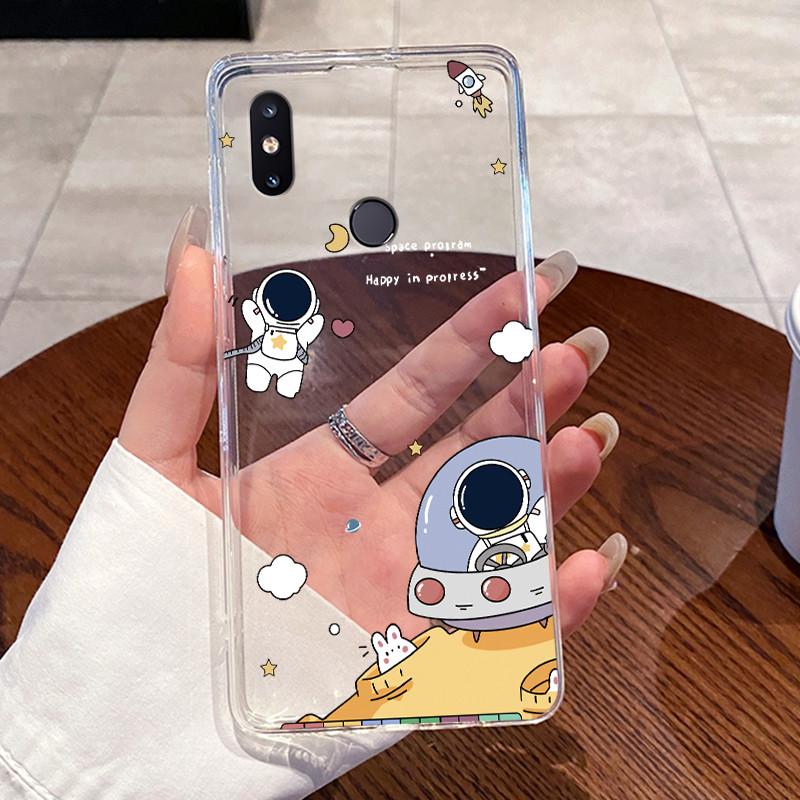 Гелевый чехол для Xiaomi Mi Mix 2s Fundas Защитный Coque Прозрачный Силиконовый Мягкий ТПУ Задняя крышка Милый Кролик Кошка Динозавр Чехол для телефона