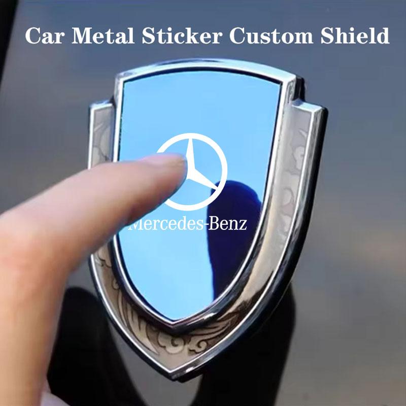 3D Metal Car Side Fender Trunk body Emblem Badge sticker For Mercedes Benz W203 W204 W205 W210 W211 W212 W221 W222 CLS CLA CLK ON2