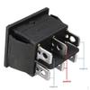 2x 6- 250V/10V/15A DPDT Power Window Momentary Rocker Switch 12V