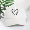 Soft Top Casual Sunshade Baseball Caps All-Match Cute Love Paw Print Wide Brim