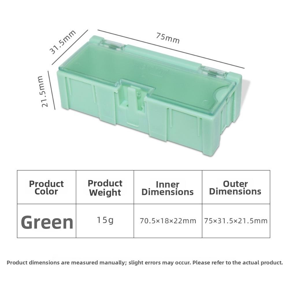 Mini Electronic Component Storage Box Stackable IC Chip Storage Case For Mobile Phone Repair