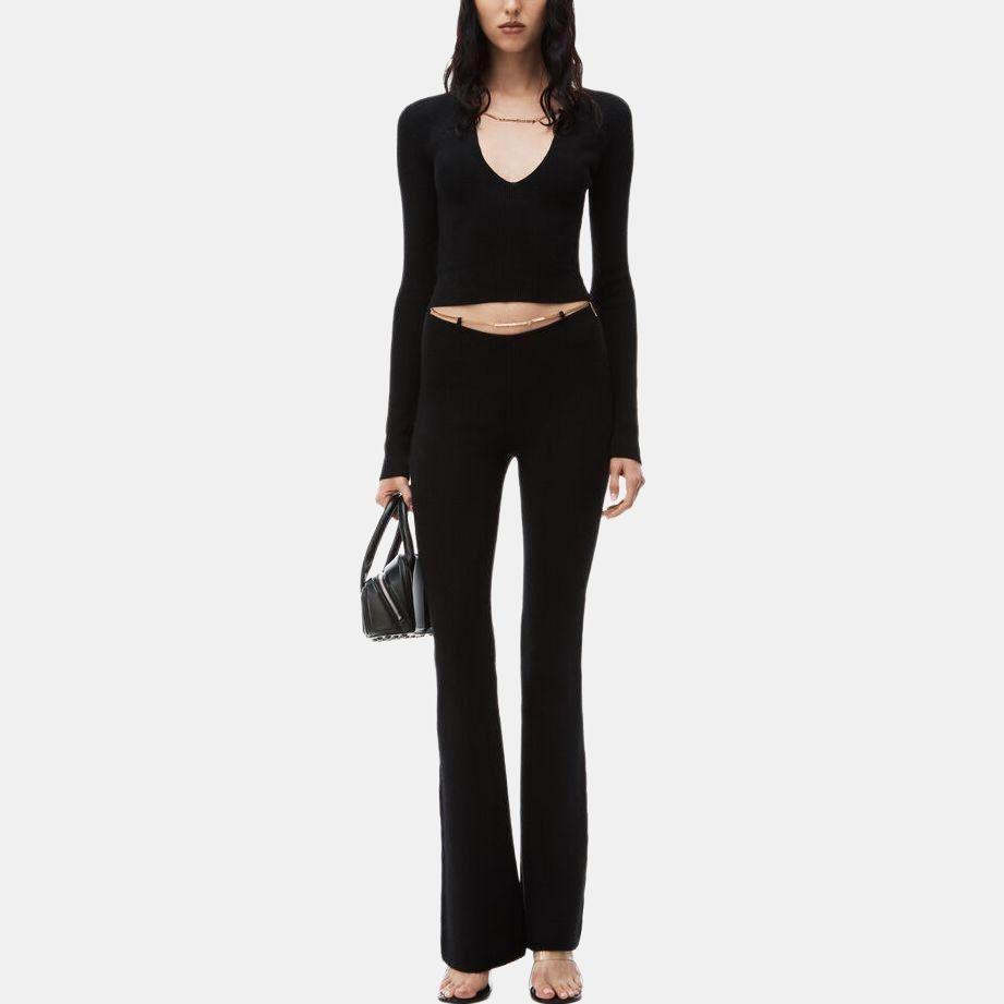Alexander Wang Ribbed Bootcut Pants Women's 1KC1244034-001