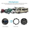 DC 12V 24V Водонепроницаемый Автомобильный Вольтметр Светодиодная Цифровая Панель Дисплея Круглый Вольтметр для Автомобиля Мотоцикла Грузовика Лодки Квадроцикла UTV