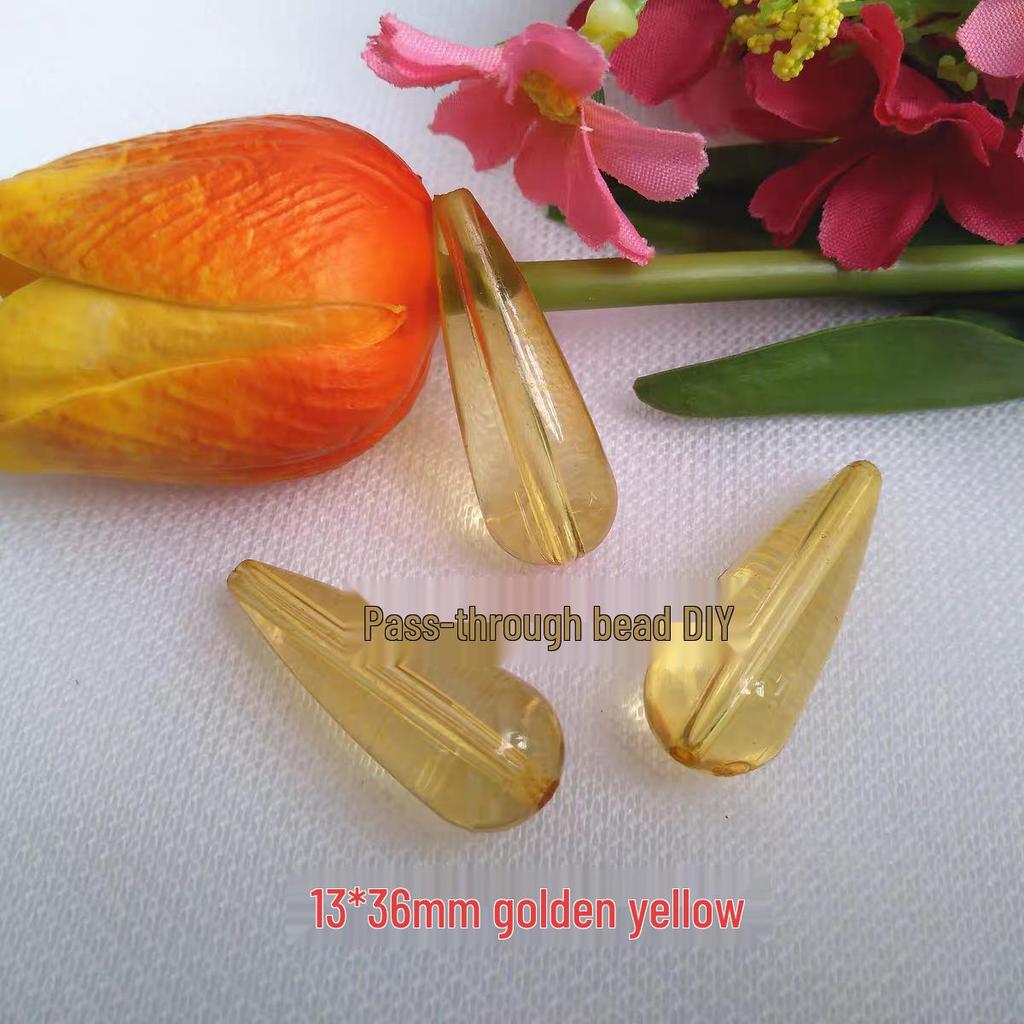 Прозрачные акриловые бусины в форме капель воды для изготовления ювелирных изделий, штор, украшений и аксессуаров для освещения своими руками